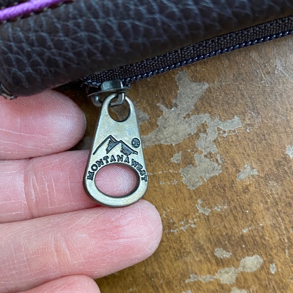 Montana West brown purple leather wallet - Picture 4 of 6